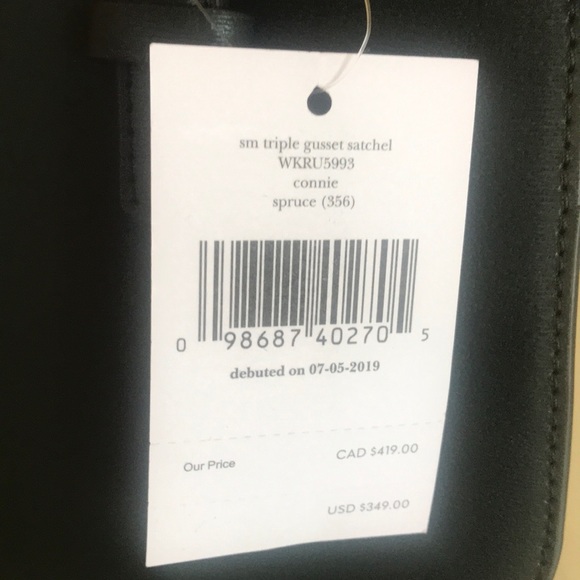 NWT Kate Spade Small Triple Gusset Satchel Connie - Picture 12 of 12